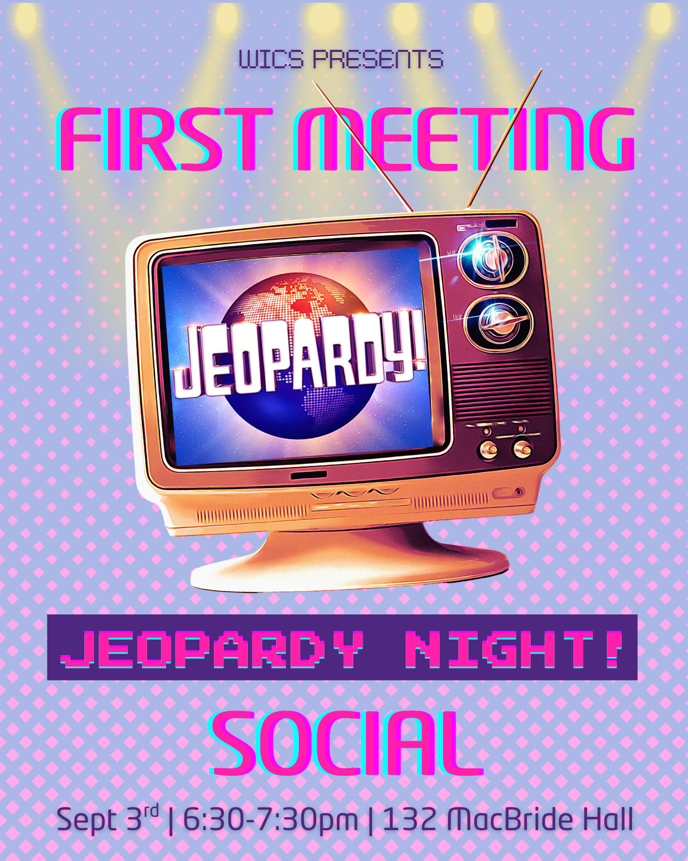 Jeopardy Night - September 3rd - 6:30-7:30 @ 132 MH