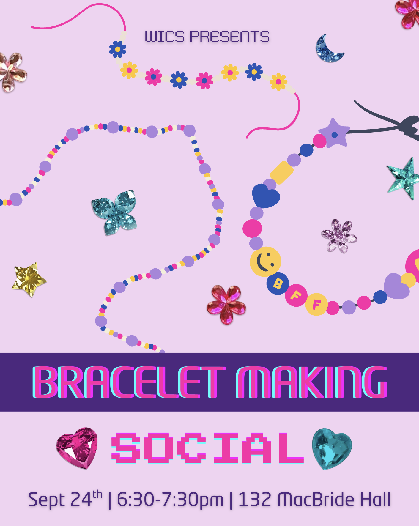 Bracelet Making Social - September 24th - 6:30-7:30 @ 132 MH